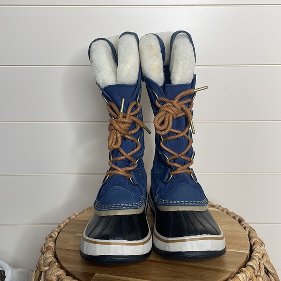 NEW Sorel Joan of Arctic Shearling Size 6.5 Hard to find navy blue color! - Picture 5 of 7